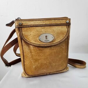 Fossil Leather Chartreuse Purse